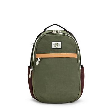 Torby Na Laptopa Kipling Xavi 15" Backpack Oliwkowe | PL 1540KO